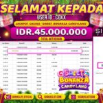 BUKTI JACKPOT DI PRAGMATIC CASINO “Sweet Bonanza Candy Land”  IDR 45.000.000.. LUNAS